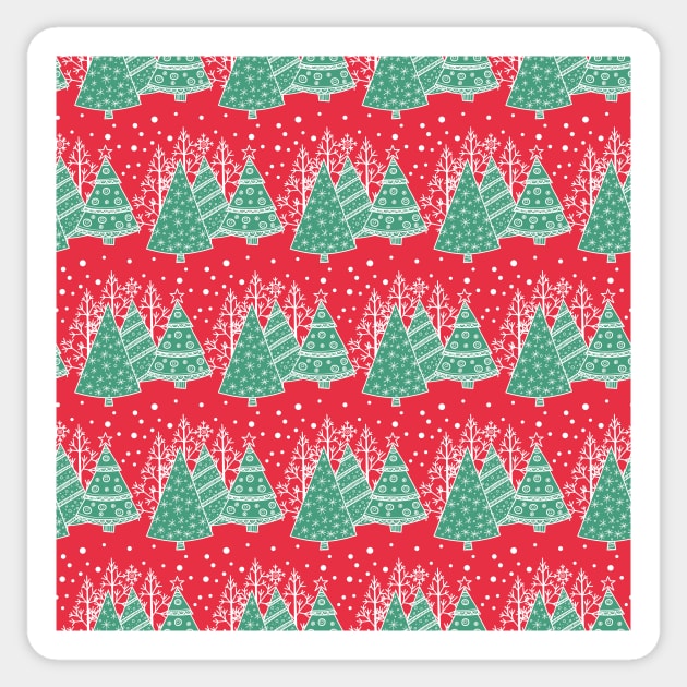 Christmas pattern Sticker by katerinamk